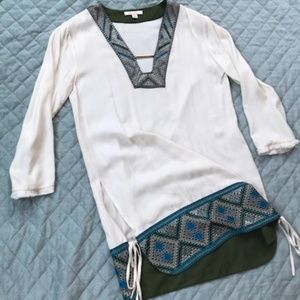 Ella Moss cream tunic top